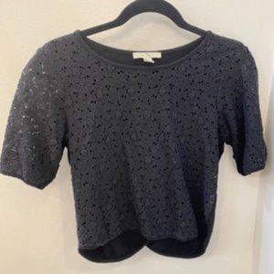 Black lace overshirt